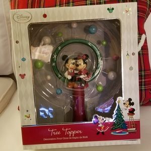 Disney Store Mickey & Minnie Christmas Tree Topper